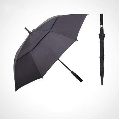 DEPILA Umbrella Automatic Open Golf Umbrella Extra Large Oversize Double Canopy Vented Windproof Waterproof Stick Umbrellas for Rain and Sun Umbrella