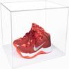 Better Display Cases Acrylic Extra Large Shoe Display Case for Basketball Shoe, Hightop, Soccer & Football Cleats with Clear Case and White Base 18" x 14" x 12" (A014-C-WDS) view 1