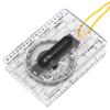 Outdoor Compass Hiking Backpacking Compass Plastic Transparent Ruler Mapping Compass Tool Accessory view 1