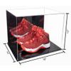 Better Display Cases Acrylic Extra Large Shoe Display Case for Basketball Shoe, Hightop, Soccer & Football Cleats with Mirror Case and Black Base 18" x 14" x 12" (A014-M-BDS) view 2