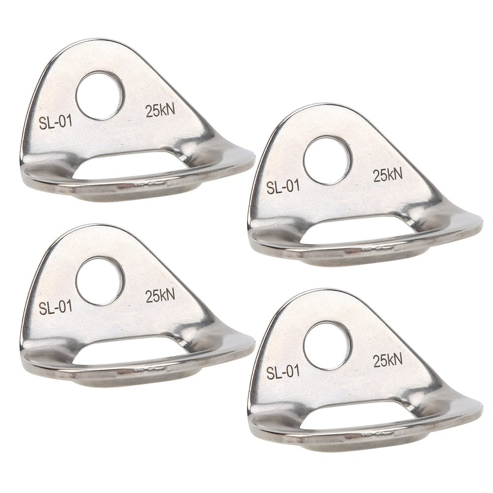 Yuecoom 25kN Bolt Hanger Stainless Steel Climbing Hanger Climbing Anchor for High Altitude Operations