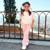 Stelle Girl's Flare Leggings High Waisted Yoga Pants Bootcut Dance Casual Pants Activewear Kids Bell Bottoms(Pink,M) view 2