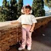 Stelle Girl's Flare Leggings High Waisted Yoga Pants Bootcut Dance Casual Pants Activewear Kids Bell Bottoms(Pink,M) view 3