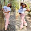 Stelle Girl's Flare Leggings High Waisted Yoga Pants Bootcut Dance Casual Pants Activewear Kids Bell Bottoms(Pink,M) view 4