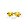 SOIMISS Polorized Men s Sunglasses Eye Glasses for Mens Men's Sunglasses Anti High Beam Driving Mirror Driving Night Glasses Metal Frame Night Man view 2