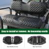 Roykaw Golf Cart Seat Covers Kit for Aftermarket Rear Seat, for Common Seat Cushion, Marine Grade Vinyl Material/More Soft and Comfortable, Breathable & Easy to Clean view 4