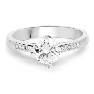 925 Sterling Silver Round Mossanight Diamond Ring | Dainty Ring | Elegant Ring | Tiny Ring | Wedding Ring | Anniversary Ring | Statement Ring (8)