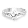 925 Sterling Silver Round Mossanight Diamond Ring | Dainty Ring | Elegant Ring | Tiny Ring | Wedding Ring | Anniversary Ring | Statement Ring (8) view 1