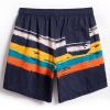 maamgic Mens Swim Trunks Quick Dry Swim Shorts with Mesh Lining Funny Swimwear Bathing Suits 7inch Navy Stripes XX-Large view 2