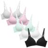 Happy Cherry Teens Girls Training Bras Adjustable Sports Bra Starter Bras for Big Kids 5pcs 10-12 Years view 1