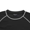 Mens Big and Tall Swim Shirt Sun Protection UPF 50+ Rash Gard Quick Dry T-Shirt Black view 4