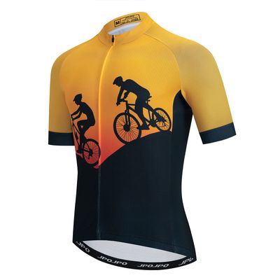 Men Cycling Jersey,Bike T-Shirt Short Sleeve MTB Biking Clothing Reflective Bicycle Jacket with 3-Pockets Tops S-3XL