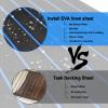 EVA Foam Boat Decking Kayak RV Flooring Marine Carpet 6mm Camo Self Adhesive Trimmable EVA Pad Cooler Tops Seating Golf Cart Non-Slip Traction Helm Pad view 2