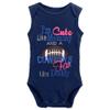 YCICIVDee I'm Cute Like Mommy and A Cowboys Fan Like Daddy Unisex Baby Romper Jumpsuit view 1
