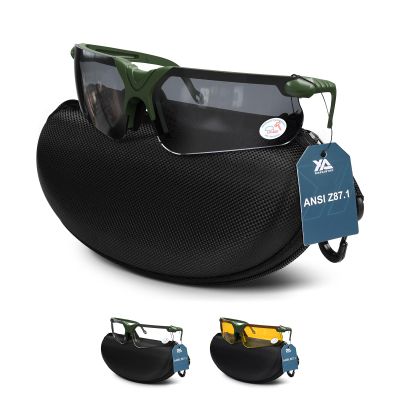 xaegistac Shooting Glasses with Case Anti Fog Hunting Safety Glasses for Adults