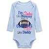 YCICIVDee I'm Cute Like Mommy and A Cowboys Fan Like Daddy Unisex Baby Romper Jumpsuit view 1