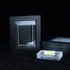 Bivitre 3 Pack Baseball, Basketball, Football, Hockey Card Display Case - Wall Mount, Black Standard (1 Card x3PCS) view 2