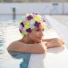 NOLITOY Swimming Caps Nylon for Women Ocean Beach Water Sports, 8.65 Inches view 3