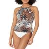 Bleu Rod Beattie Bold Moves High Neck Tankini Top Mahogany 4 view 1