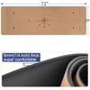Cork Yoga Mat 6mm (1/4 inch) Thick 72x24 in, Sweatproof NonSlip Eco-friendly, Lightweight TPE foam with Alignment Lines, Great for Hot Yoga, Gym and Exercise, Black Carrying Bag w. Strap Included view 2