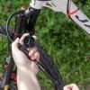 Shock Pump for Mountain, Road Bikes and Motorcycle - 300 Psi High Pressure for Front Fork and Rear Suspension Air Shocks Pump with Gauge -Portable Mini Pump with Air Bleed Button (Black) view 2