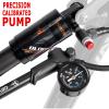 Shock Pump for Mountain, Road Bikes and Motorcycle - 300 Psi High Pressure for Front Fork and Rear Suspension Air Shocks Pump with Gauge -Portable Mini Pump with Air Bleed Button (Black) view 3