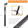 Bike Seat Posts, 27.2/ 30.9/ 31.6 X 400mm Bicycle Seatposts - Lightweight Clamp Angle Adjustable Bike Seat Post for Mountain Road Bikes MTB BMX (30.9) view 4