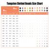 MUUNN 200pcs Fly Tying Tungsten Beads Assortment, Slotted Tungsten Bead Head for Fly Tying Materials, Combination B 3.5mm view 3