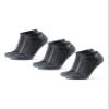 DANISH ENDURANCE Ankle Running Socks for Men Women, Anti Blister, Cycling, Fitness, Grey/Black, Large view 1