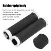 1 Pair Bikes Handlebar Grips, 5x0 9x1 3in Bikes Hand Bar End Grips, Lightweight and Avoid Slide Mountain Bikes Handle Bar Grips with Plug, Bikes Grips for All Regular Handlebars(White) view 2
