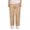 Freebily Kids Girls Cotton Cargo Jogger Pants Elastic Waist Trousers Drawstring Pants Hip Hop Sweatpant Casual Streetwear Khaki C 12 Years view 2