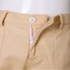 Freebily Kids Girls Cotton Cargo Jogger Pants Elastic Waist Trousers Drawstring Pants Hip Hop Sweatpant Casual Streetwear Khaki C 12 Years view 3