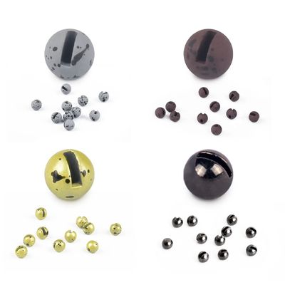 MUUNN 200pcs Fly Tying Tungsten Beads Assortment, Slotted Tungsten Bead Head for Fly Tying Materials, Combination D 3.8mm
