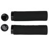 2PCS Bikes Handlebar Grips, Sponge Bikes Handlebar Grips, Skid Resistant and Skid Resistant Bikes Handle Bar Grips, Bikes Hand Bar End Grips(Black+Black)