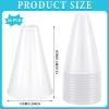 Deekin 24 Pieces Cheer Megaphone Bulk White Mini Plastic Megaphone Cheer Party Accessory Favors Cheerleading Director Prop Noisemaker Toys for Sports Match Game Outdoor Activities view 2