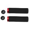 2PCS Bikes Handlebar Grips, Sponge Bikes Handlebar Grips, Skid Resistant and Skid Resistant Bikes Handle Bar Grips, Bikes Hand Bar End Grips(Black+red) view 1