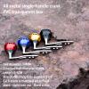 Adoolla Fishing Wheel Handle Replacement Rocker Arm Grip Handle Baitcast Reel Crank Arm Modified Accessories Double Rocker arm - Blue view 2
