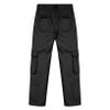Freebily Kids Girls Cotton Cargo Jogger Pants Elastic Waist Trousers Drawstring Pants Hip Hop Sweatpant Casual Streetwear Black C 12 Years view 4