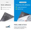 OCEANBROAD Self-Adhesive 96''x28.8'' Boat Flooring with 3M Adhesive Backing EVA Foam Boat Decking Faux Teak Marine Non-Slip Sheet for Jon Boats Yacht Helm Pad Floor, Dark Gray with Black Seam Lines view 2