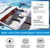 OCEANBROAD Self-Adhesive 96''x28.8'' Boat Flooring with 3M Adhesive Backing EVA Foam Boat Decking Faux Teak Marine Non-Slip Sheet for Jon Boats Yacht Helm Pad Floor, Dark Gray with Black Seam Lines view 4