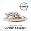 ABEO Oasis Women's Sandals | Metatarsal Support | Arch Support | Comfort Sandals | Built-In Metatarsal Pads | Metallic 5 Medium view 2