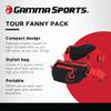 GAMMA Sports Tour Fanny Pack, Small Waist Pack for Pickleball Equipment, 10.5" x 6.5", Black view 2