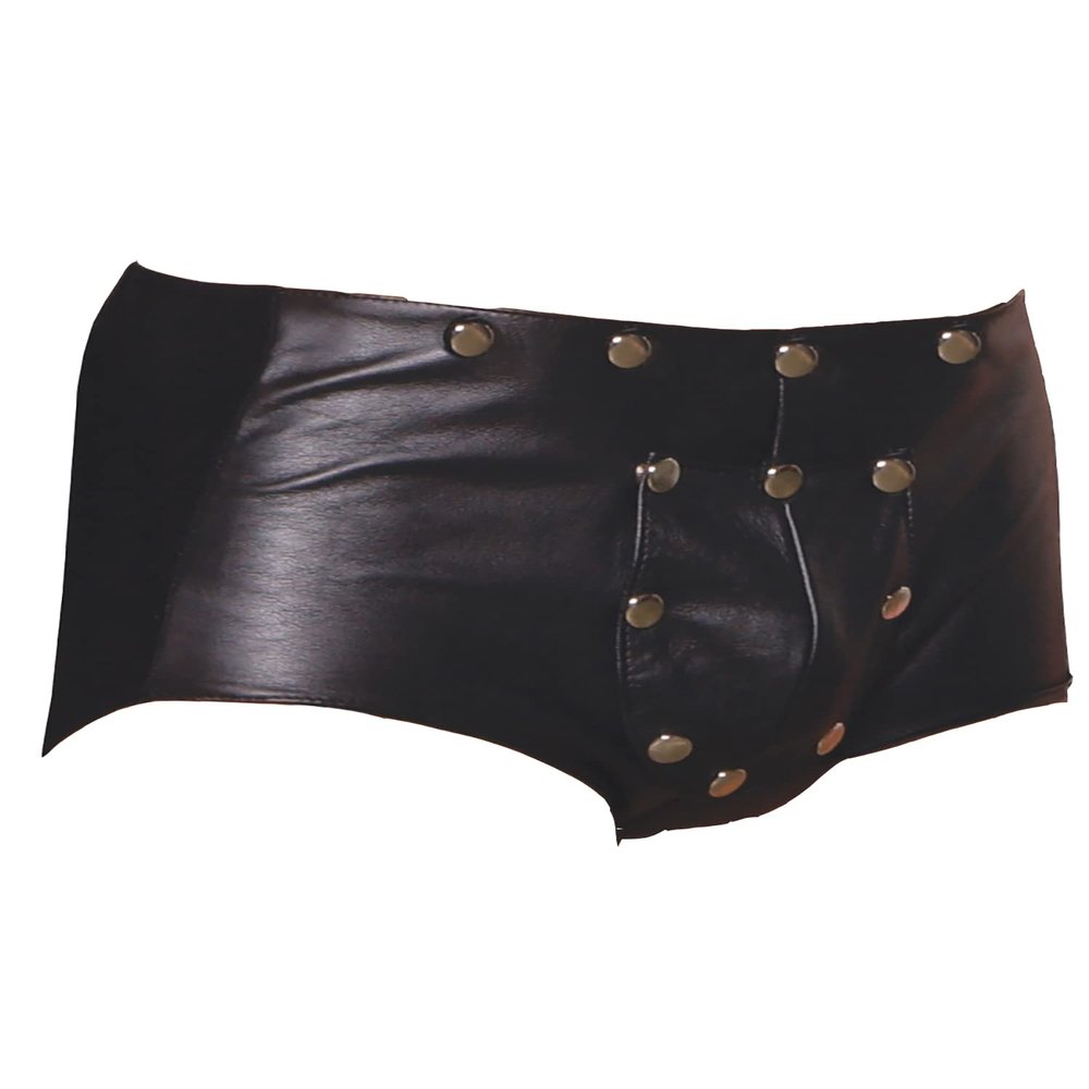 Hotspot Leather Break-Away Fast Action Front Boxer Style Brief Black