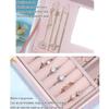 ArtsPavilion Small Jewelry Box, Travel Jewelry Organizer Box for Women, Portable Jewelry Storage Case for Rings Earrings Necklaces Bracelets red view 3