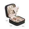ArtsPavilion Travel Jewelry Box, Mini Jewelry Organizer, Small Jewelry Case for Girls Women, Jewelry Storage Box for Rings Earrings Necklace White view 2