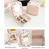 ArtsPavilion Travel Jewelry Box, Mini Jewelry Organizer, Small Jewelry Case for Girls Women, Jewelry Storage Box for Rings Earrings Necklace White view 3