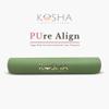6.5mm Thick Rubber Yoga Mat In Sage Green By Kosha Yoga Co. view 1