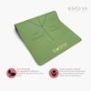 6.5mm Thick Rubber Yoga Mat In Sage Green By Kosha Yoga Co. view 2
