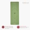 6.5mm Thick Rubber Yoga Mat In Sage Green By Kosha Yoga Co. view 4