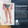 ExOfficio Men's Everyday Brief - Lightweight Knit Jersey Travel Underwear, Steel Blue, Large view 3